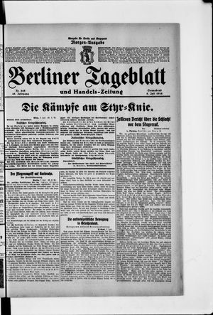 Berliner Tageblatt und Handels-Zeitung vom 08.07.1916