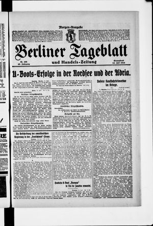 Berliner Tageblatt und Handels-Zeitung vom 15.07.1916