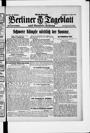 Berliner Tageblatt und Handels-Zeitung vom 15.07.1916