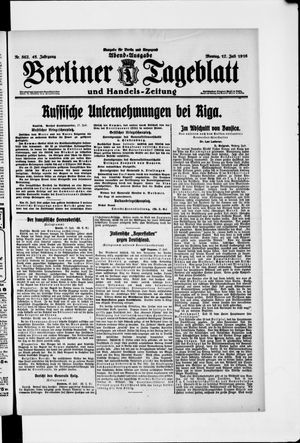 Berliner Tageblatt und Handels-Zeitung vom 17.07.1916