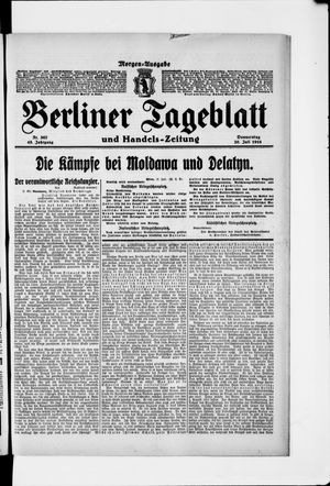 Berliner Tageblatt und Handels-Zeitung vom 20.07.1916