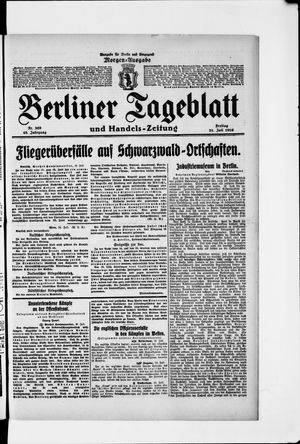 Berliner Tageblatt und Handels-Zeitung vom 21.07.1916