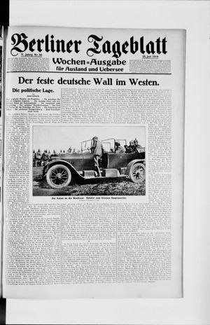 Berliner Tageblatt und Handels-Zeitung vom 25.07.1916