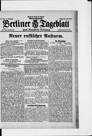 Berliner Tageblatt und Handels-Zeitung vom 28.07.1916