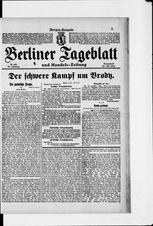 Berliner Tageblatt und Handels-Zeitung vom 29.07.1916