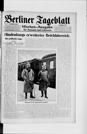 Berliner Tageblatt und Handels-Zeitung vom 08.08.1916