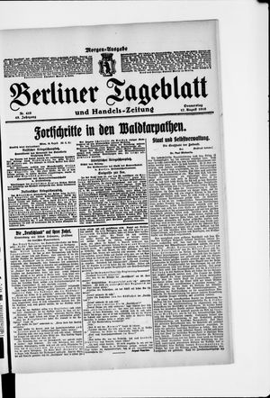Berliner Tageblatt und Handels-Zeitung vom 17.08.1916