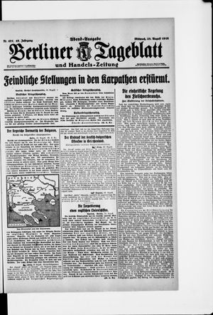 Berliner Tageblatt und Handels-Zeitung vom 23.08.1916