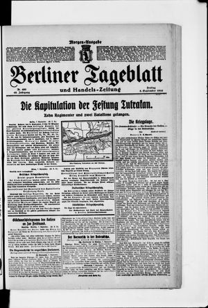 Berliner Tageblatt und Handels-Zeitung vom 08.09.1916