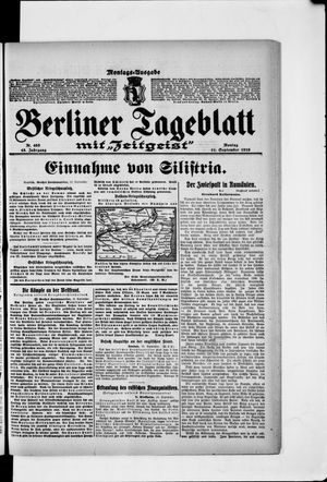 Berliner Tageblatt und Handels-Zeitung vom 11.09.1916
