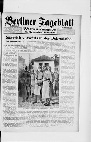 Berliner Tageblatt und Handels-Zeitung vom 19.09.1916
