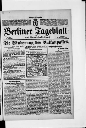 Berliner Tageblatt und Handels-Zeitung vom 24.09.1916