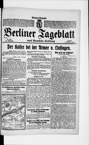 Berliner Tageblatt und Handels-Zeitung vom 06.10.1916