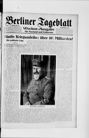 Berliner Tageblatt und Handels-Zeitung vom 10.10.1916