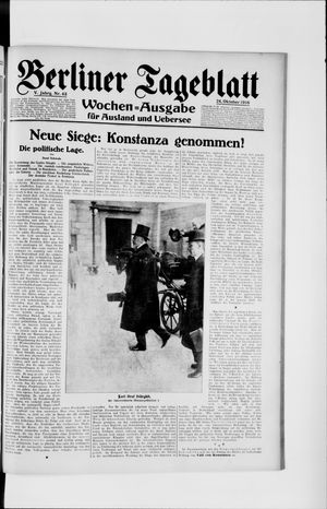 Berliner Tageblatt und Handels-Zeitung on Oct 24, 1916