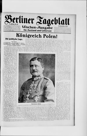 Berliner Tageblatt und Handels-Zeitung vom 07.11.1916