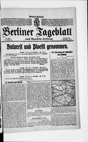 Berliner Tageblatt und Handels-Zeitung on Dec 7, 1916
