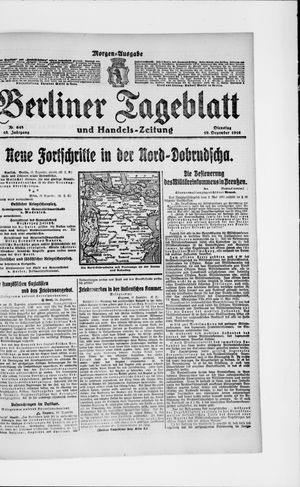 Berliner Tageblatt und Handels-Zeitung on Dec 19, 1916