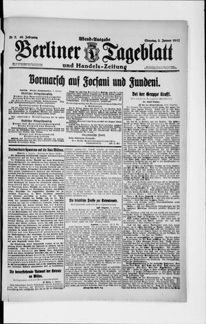 Berliner Tageblatt und Handels-Zeitung on Jan 2, 1917