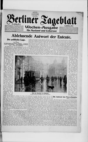 Berliner Tageblatt und Handels-Zeitung vom 03.01.1917