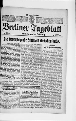 Berliner Tageblatt und Handels-Zeitung vom 05.01.1917