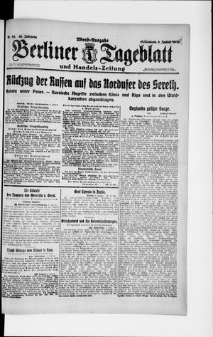 Berliner Tageblatt und Handels-Zeitung vom 06.01.1917