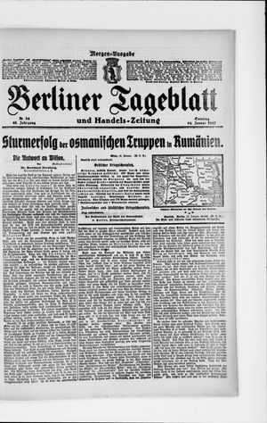 Berliner Tageblatt und Handels-Zeitung vom 14.01.1917