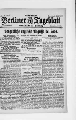 Berliner Tageblatt und Handels-Zeitung vom 18.01.1917