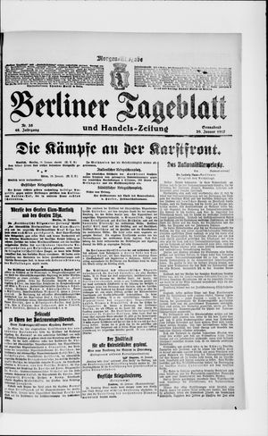 Berliner Tageblatt und Handels-Zeitung vom 20.01.1917