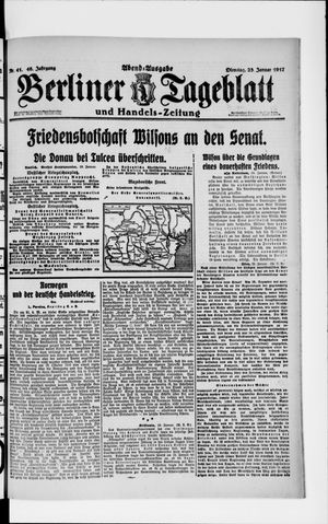 Berliner Tageblatt und Handels-Zeitung vom 23.01.1917