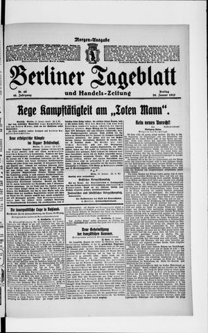 Berliner Tageblatt und Handels-Zeitung vom 26.01.1917