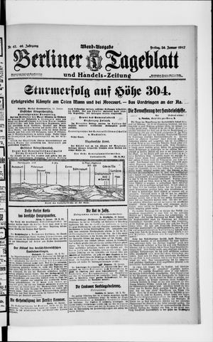 Berliner Tageblatt und Handels-Zeitung vom 26.01.1917