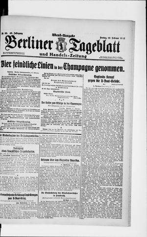 Berliner Tageblatt und Handels-Zeitung vom 16.02.1917