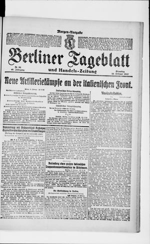 Berliner Tageblatt und Handels-Zeitung vom 20.02.1917