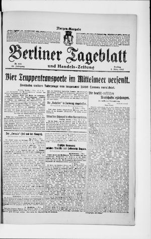 Berliner Tageblatt und Handels-Zeitung vom 02.03.1917