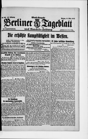 Berliner Tageblatt und Handels-Zeitung vom 12.03.1917