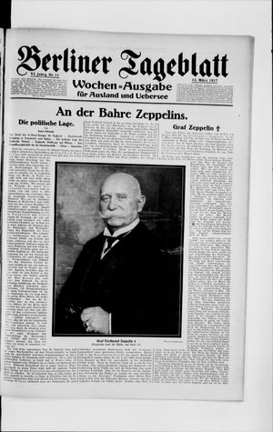 Berliner Tageblatt und Handels-Zeitung on Mar 13, 1917