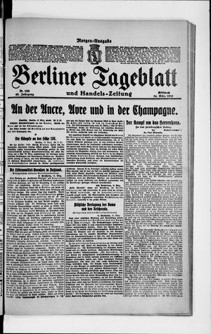 Berliner Tageblatt und Handels-Zeitung vom 14.03.1917