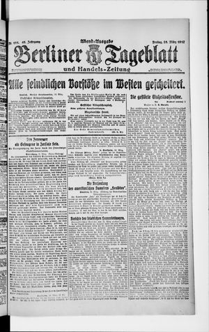 Berliner Tageblatt und Handels-Zeitung on Mar 23, 1917