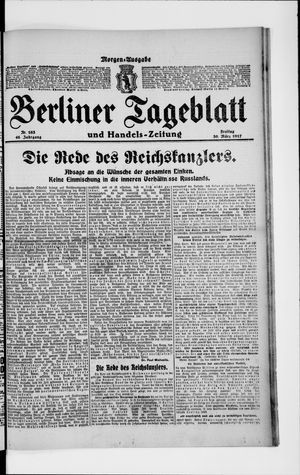 Berliner Tageblatt und Handels-Zeitung vom 30.03.1917