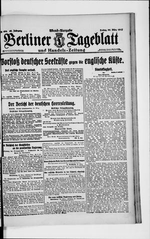Berliner Tageblatt und Handels-Zeitung vom 30.03.1917