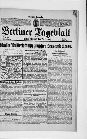 Berliner Tageblatt und Handels-Zeitung vom 06.04.1917