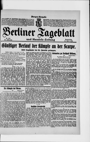 Berliner Tageblatt und Handels-Zeitung vom 12.04.1917