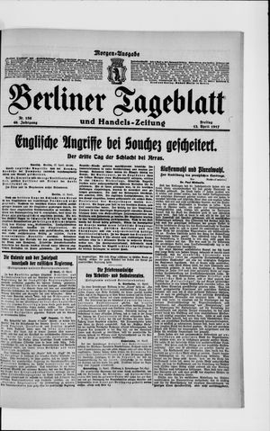 Berliner Tageblatt und Handels-Zeitung vom 13.04.1917