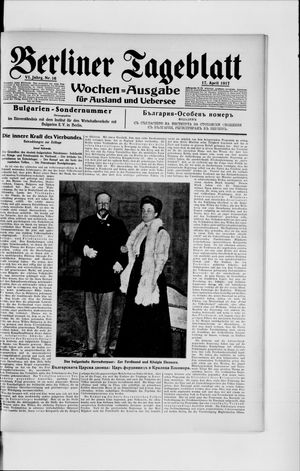 Berliner Tageblatt und Handels-Zeitung vom 17.04.1917