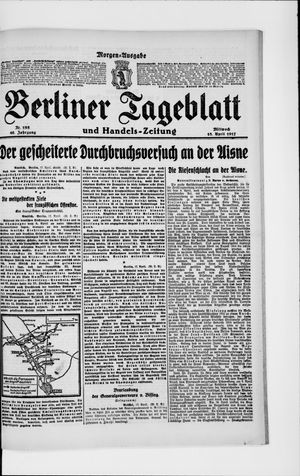 Berliner Tageblatt und Handels-Zeitung vom 18.04.1917