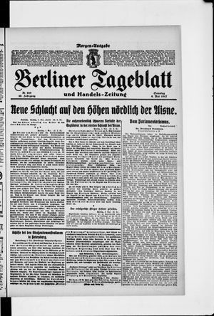 Berliner Tageblatt und Handels-Zeitung vom 06.05.1917