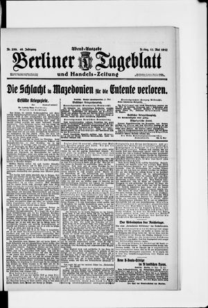 Berliner Tageblatt und Handels-Zeitung vom 11.05.1917