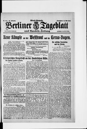 Berliner Tageblatt und Handels-Zeitung vom 12.05.1917