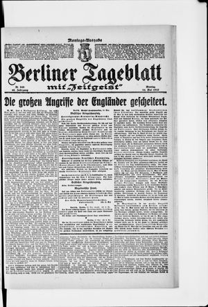 Berliner Tageblatt und Handels-Zeitung vom 14.05.1917